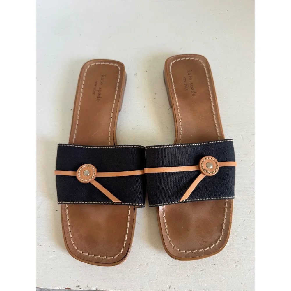 Kate Spade Alex‎ flat slide sandals size 9B